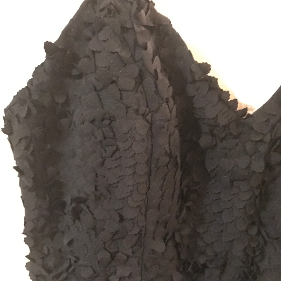 H&M Conscious Black Floral Appliqué Dress - Picture 4 of 8